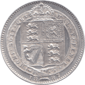 1887 SHILLING ( AUNC ) 7 - Shilling - Cambridgeshire Coins
