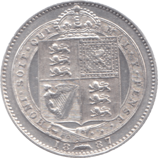 1887 SHILLING ( AUNC ) 7 - Shilling - Cambridgeshire Coins