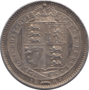 1887 SHILLING ( AUNC ) 9 - Shilling - Cambridgeshire Coins