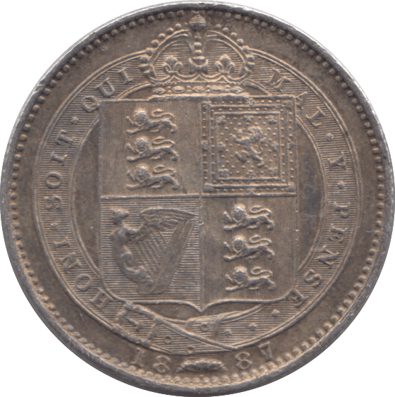1887 SHILLING ( AUNC ) 9 - Shilling - Cambridgeshire Coins