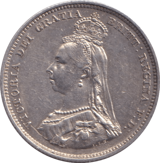 1887 SHILLING ( AUNC ) - Shilling - Cambridgeshire Coins