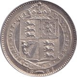 1887 SHILLING ( AUNC ) - Shilling - Cambridgeshire Coins