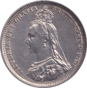 1887 SHILLING ( AUNC ) - Shilling - Cambridgeshire Coins