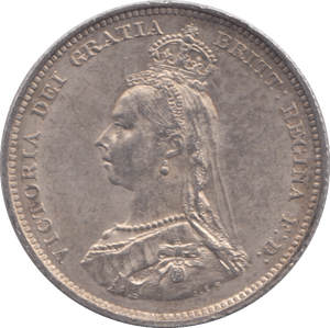 1887 SHILLING ( AUNC ) - Shilling - Cambridgeshire Coins