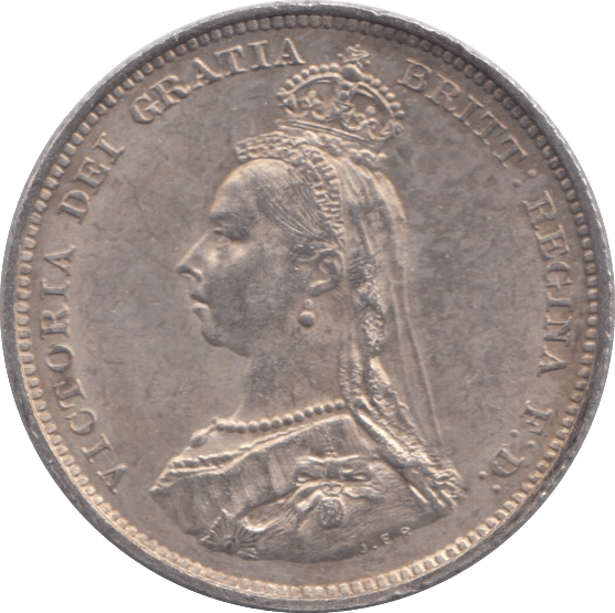 1887 SHILLING ( AUNC ) - Shilling - Cambridgeshire Coins