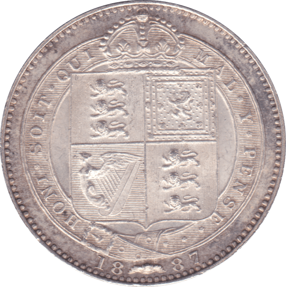 1887 SHILLING ( AUNC ) - Shilling - Cambridgeshire Coins