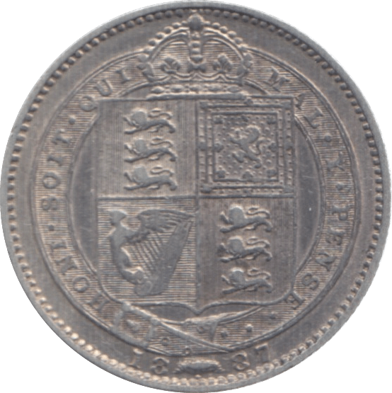 1887 SHILLING ( EF ) 3 - Shilling - Cambridgeshire Coins