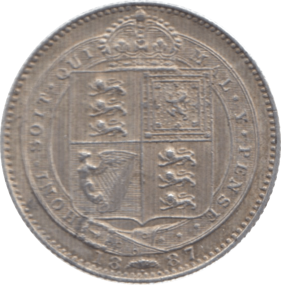 1887 SHILLING ( EF ) 3 - Shilling - Cambridgeshire Coins