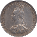 1887 SHILLING ( EF ) 5 - SHILLING - Cambridgeshire Coins