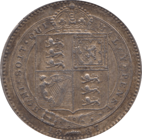 1887 SHILLING ( EF ) 5 - Shilling - Cambridgeshire Coins