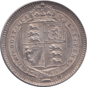 1887 SHILLING ( EF ) 6 - Shilling - Cambridgeshire Coins