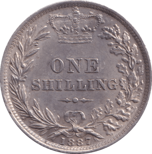1887 SHILLING ( EF ) - Shilling - Cambridgeshire Coins