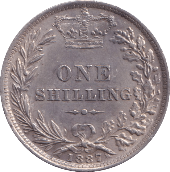 1887 SHILLING ( EF ) - Shilling - Cambridgeshire Coins