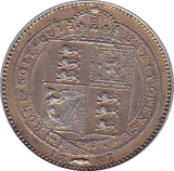 1887 SHILLING ( EF ) - Shilling - Cambridgeshire Coins