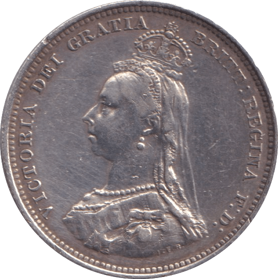1887 SHILLING ( EF ) - Shilling - Cambridgeshire Coins