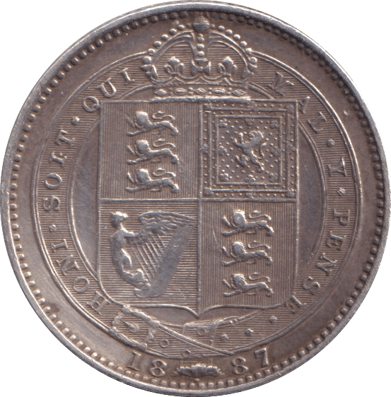 1887 SHILLING ( EF ) - Shilling - Cambridgeshire Coins