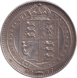 1887 SHILLING ( EF ) - Shilling - Cambridgeshire Coins