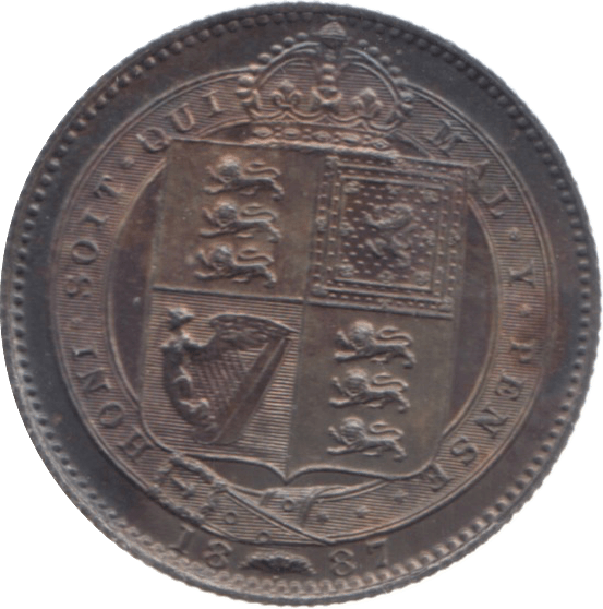 1887 SHILLING ( UNC ) 23 - Shilling - Cambridgeshire Coins