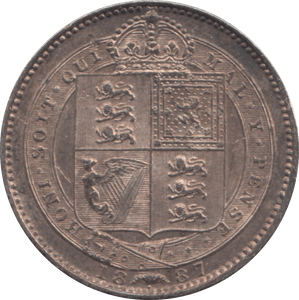1887 SHILLING ( UNC ) 5 - Shilling - Cambridgeshire Coins