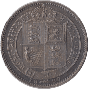 1887 SHILLING ( UNC ) - Shilling - Cambridgeshire Coins