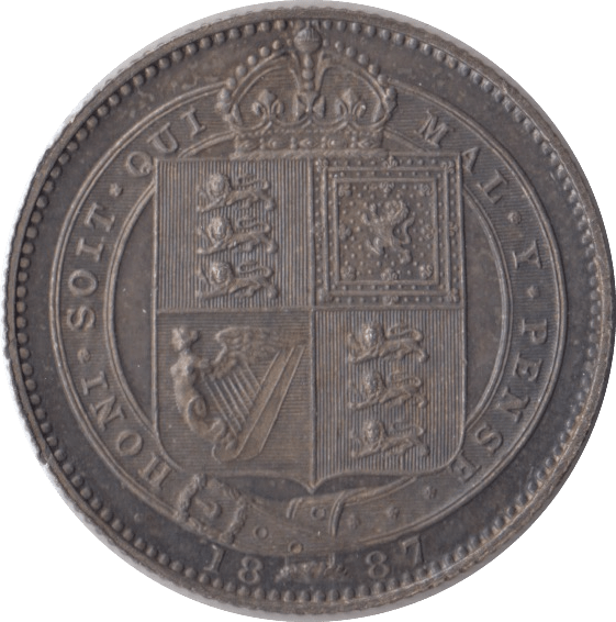 1887 SHILLING ( UNC ) - Shilling - Cambridgeshire Coins