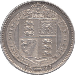 1887 SHILLING ( UNC ) - Shilling - Cambridgeshire Coins