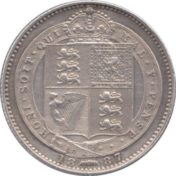 1887 SHILLING ( UNC ) - Shilling - Cambridgeshire Coins