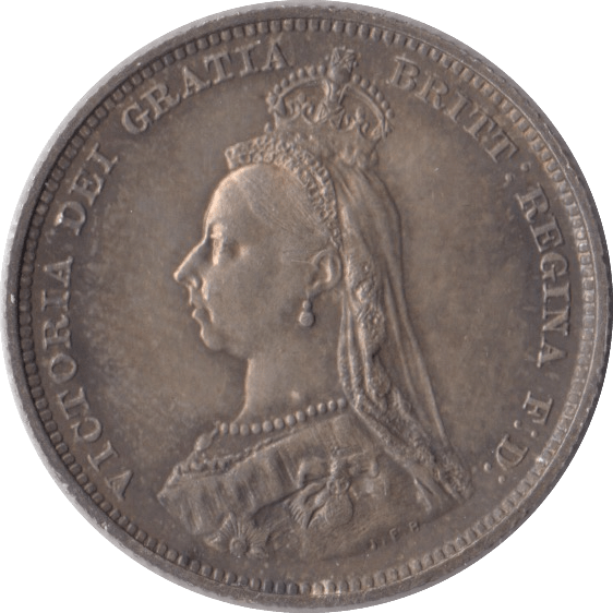 1887 SHILLING ( UNC ) - Shilling - Cambridgeshire Coins