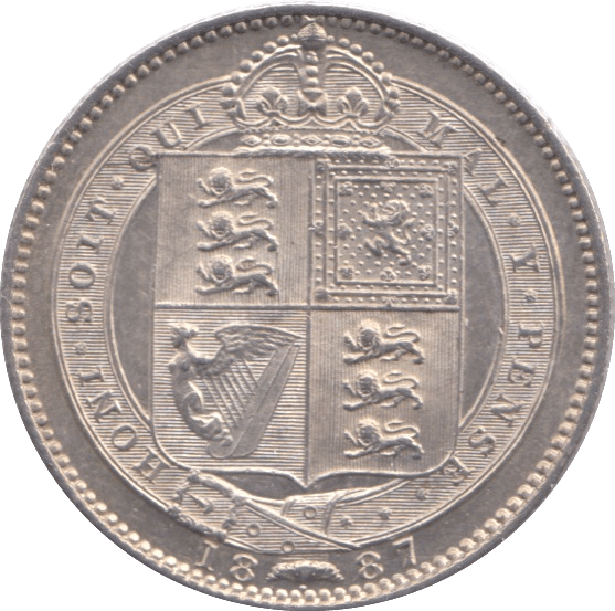 1887 SHILLING ( UNC ) - Shilling - Cambridgeshire Coins