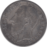 1887 SILVER BELGIUM 1 FRANCS - SILVER WORLD COINS - Cambridgeshire Coins