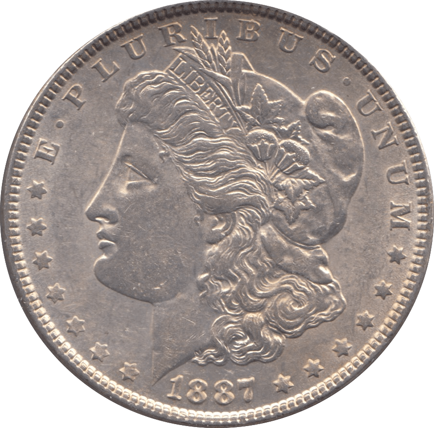 1887 SILVER MORGAN DOLLAR USA 4 - SILVER WORLD COINS - Cambridgeshire Coins