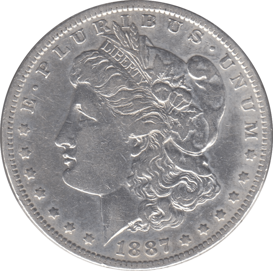 1887 SILVER MORGAN DOLLAR USA NEW ORLEANS MINT - SILVER WORLD COINS - Cambridgeshire Coins