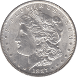 1887 SILVER MORGAN DOLLAR USA NEW ORLEANS MINT - SILVER WORLD COINS - Cambridgeshire Coins