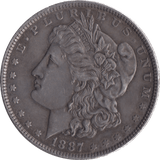 1887 SILVER MORGAN DOLLAR USA PHILADELPHIA MINT - SILVER WORLD COINS - Cambridgeshire Coins