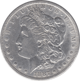 1887 SILVER MORGAN DOLLAR USA - SILVER WORLD COINS - Cambridgeshire Coins