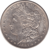 1887 SILVER MORGAN DOLLAR - SILVER WORLD COINS - Cambridgeshire Coins