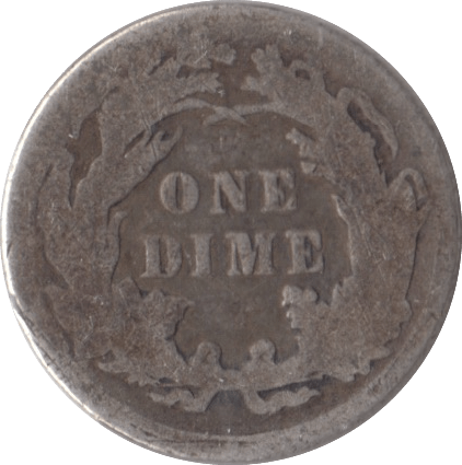 1887 SILVER ONE DIME USA - SILVER WORLD COINS - Cambridgeshire Coins