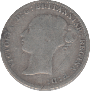 1887 SILVER THREEPENCE ( FAIR ) - Cambridgeshire Coins