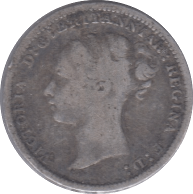 1887 SILVER THREEPENCE ( FINE ) 6 - Threepence - Cambridgeshire Coins