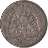 1887 SILVER TWENTY FIVE CENTAVOS MEXICO - WORLD COINS - Cambridgeshire Coins
