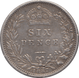 1887 SIXPENCE ( AEF ) - Sixpence - Cambridgeshire Coins