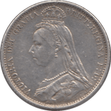 1887 SIXPENCE ( AEF ) - Sixpence - Cambridgeshire Coins