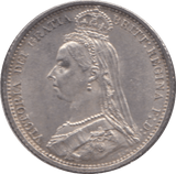 1887 SIXPENCE ( AUNC ) 2 - Sixpence - Cambridgeshire Coins