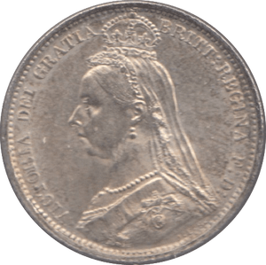 1887 SIXPENCE ( AUNC ) - Sixpence - Cambridgeshire Coins