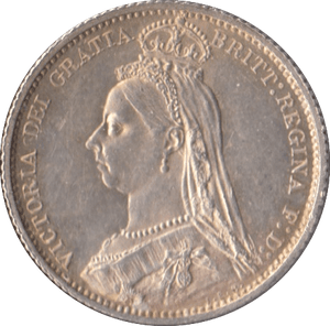 1887 SIXPENCE ( AUNC ) - Sixpence - Cambridgeshire Coins