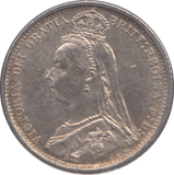 1887 SIXPENCE ( AUNC ) - Sixpence - Cambridgeshire Coins