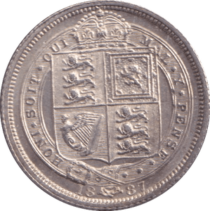 1887 SIXPENCE ( AUNC ) - Sixpence - Cambridgeshire Coins