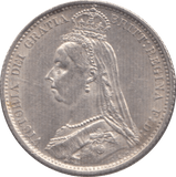 1887 SIXPENCE (AUNC) - Sixpence - Cambridgeshire Coins