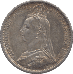 1887 SIXPENCE ( EF ) 18 - Sixpence - Cambridgeshire Coins