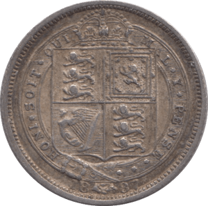 1887 SIXPENCE ( EF ) 27 - Sixpence - Cambridgeshire Coins